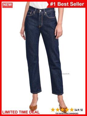 Levi's 501 Original Fit Jeans Mid Rise Straight Leg Relaxed Fit